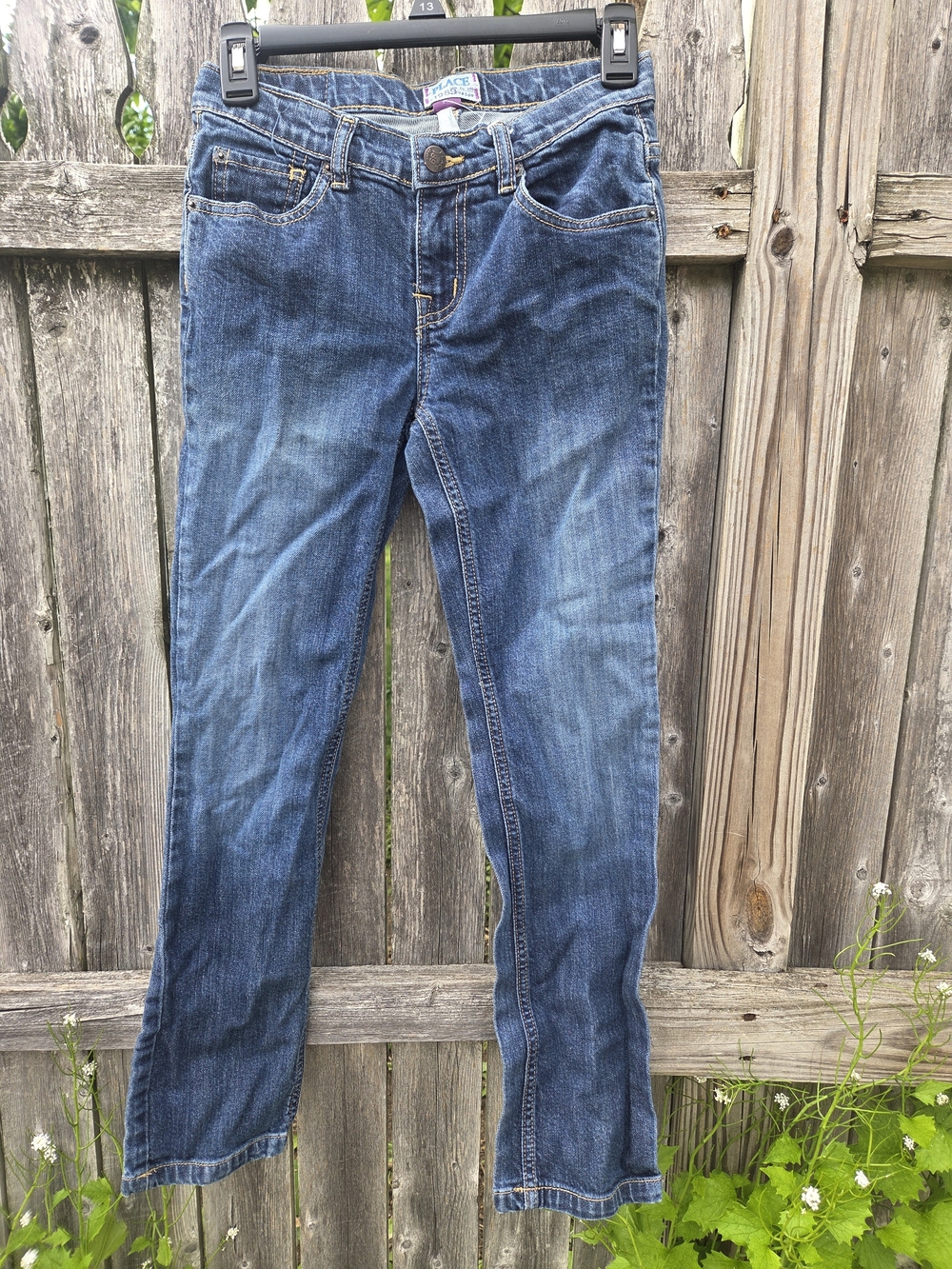 Children's Place Girls Blue Straight-Leg Jeans